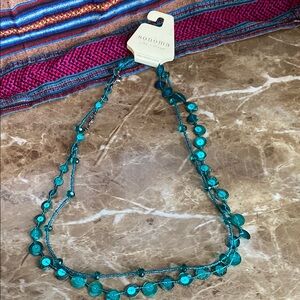 Sonoma 2  Blue Beaded Necklace Elegant Jewelry